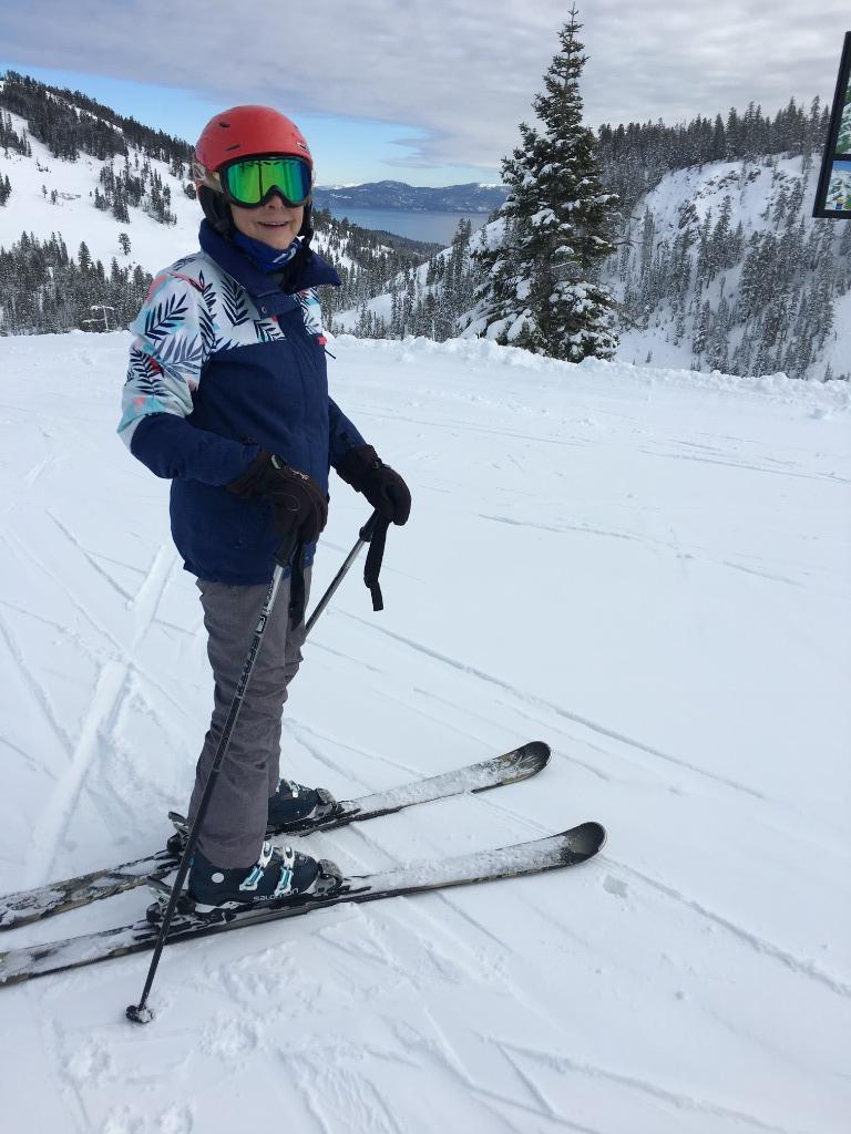 Pam - skiing