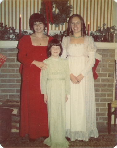 1973 Judy Helmer and daughter Kate with Nancy Philip